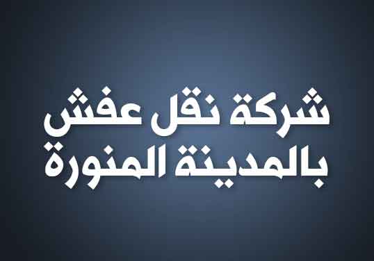 شركة نقل عفش بالمدينة المنورة